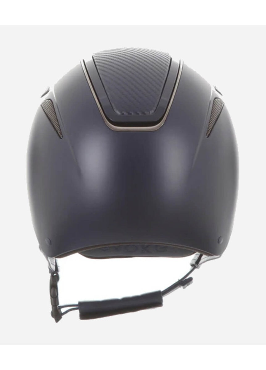Evoke Callisto Classic Peak Carbon Hat - Navy/Gunmetal