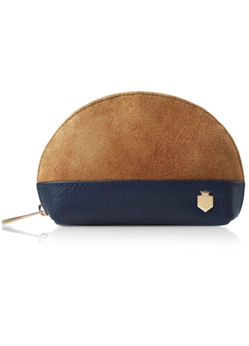 Fairfax & Favor Chiltern Coin Purse - Tan/Navy