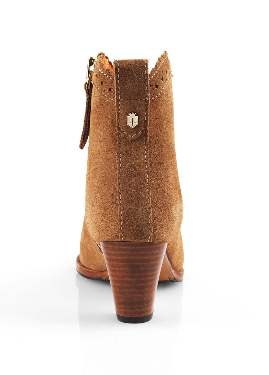 Fairfax & Favor Suede Regina Ankle Boots - Tan