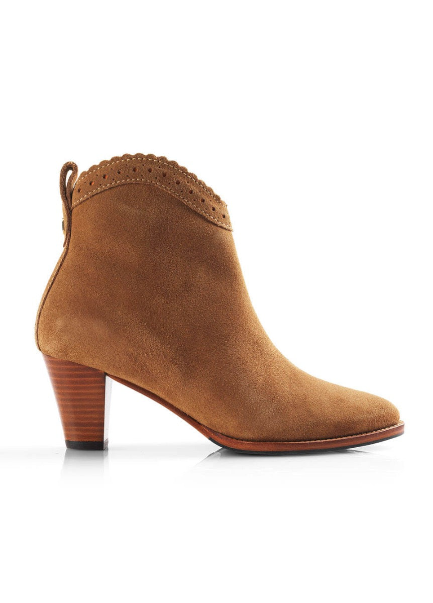 Fairfax & Favor Suede Regina Ankle Boots - Tan