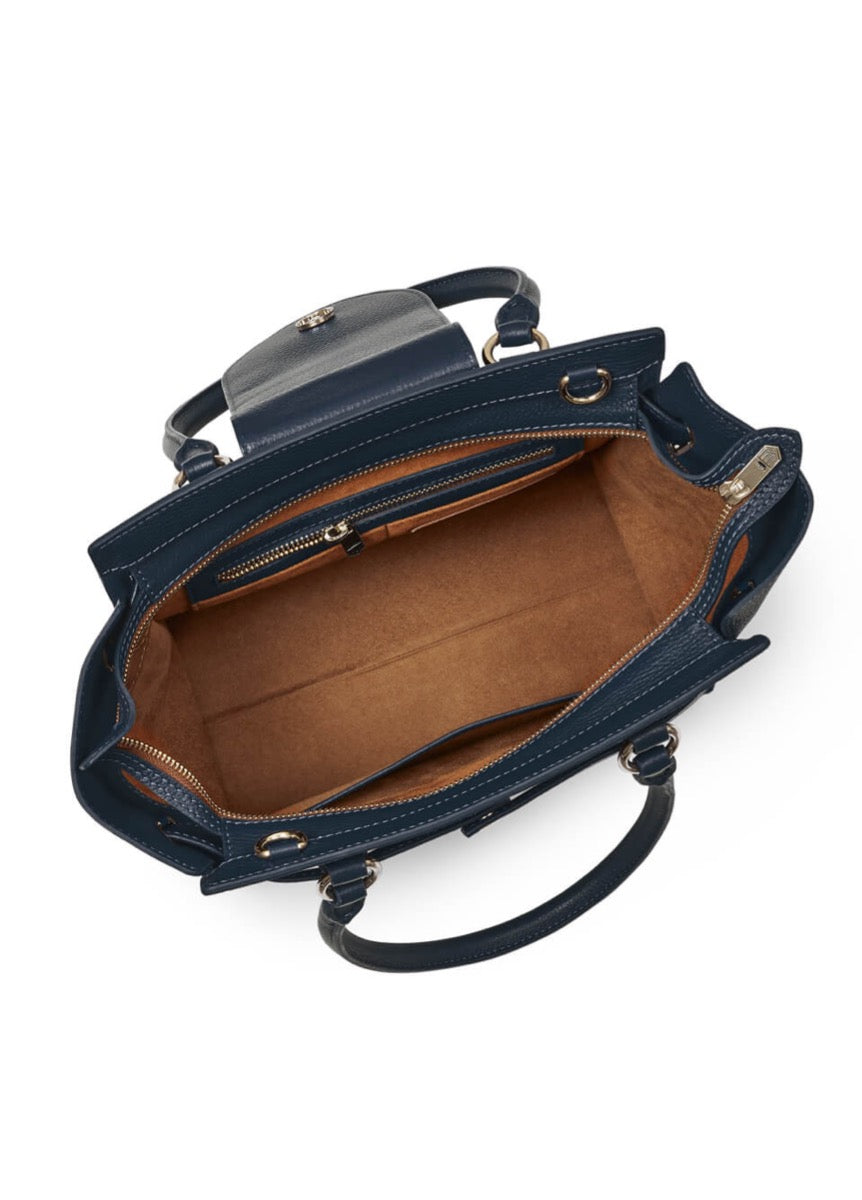 Fairfax & Favor Windsor Tote Bag - Tan/Navy
