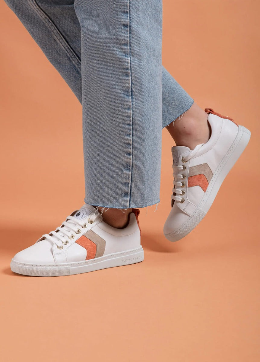 Fairfax & Favor Alexandra Trainer - Melon/Stone