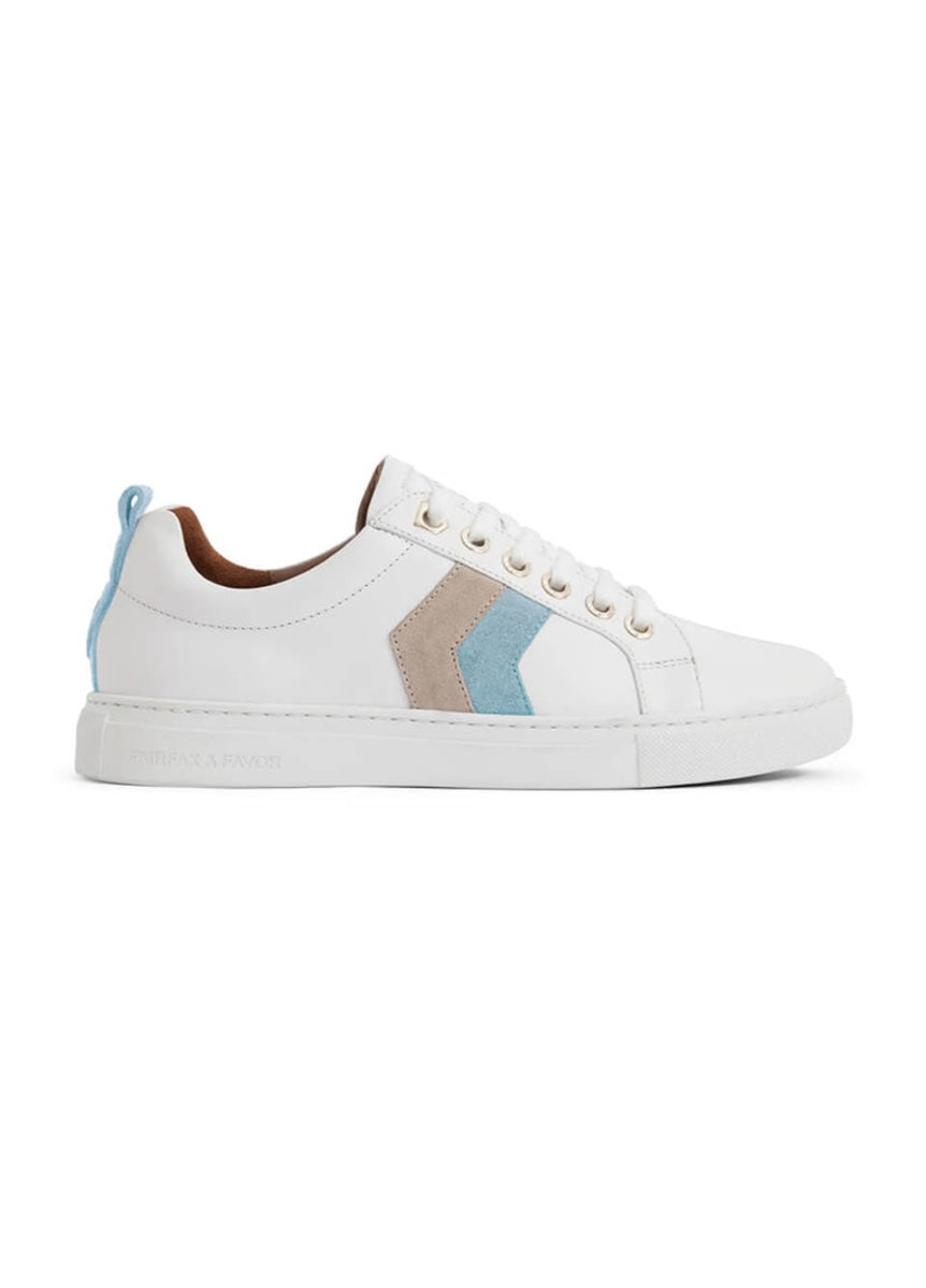 Fairfax & Favor Alexandra Trainer - Sky Blue/Stone