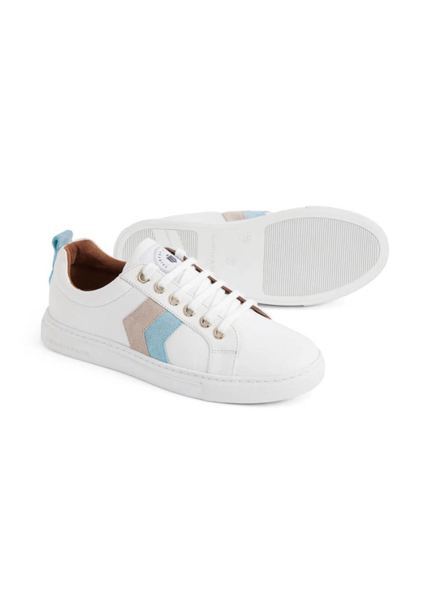 Fairfax & Favor Alexandra Trainer - Sky Blue/Stone