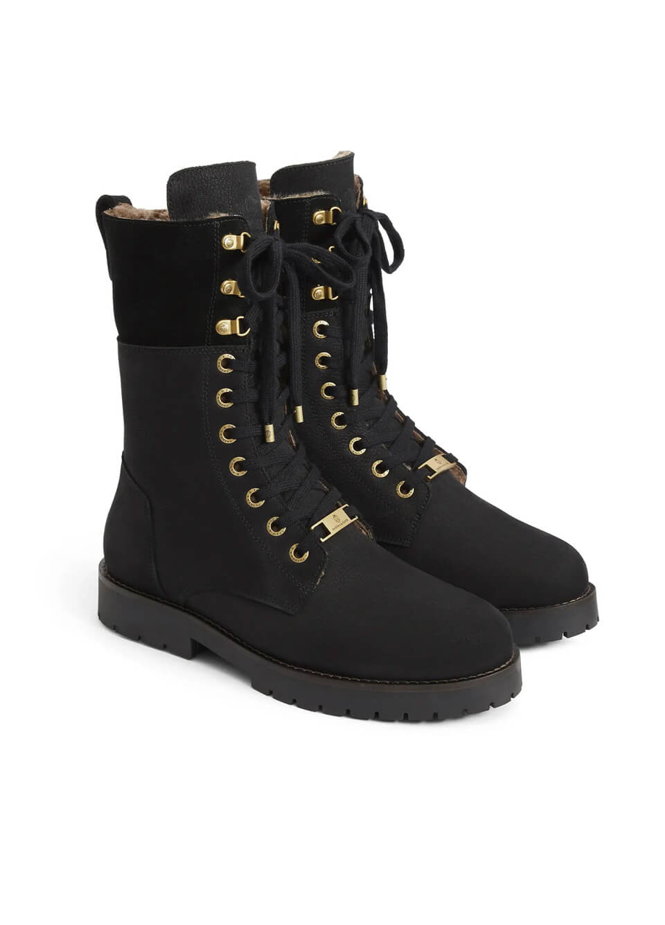Fairfax & Favor Shearling Lined Anglesey Boot Stockist Exclusive - Black