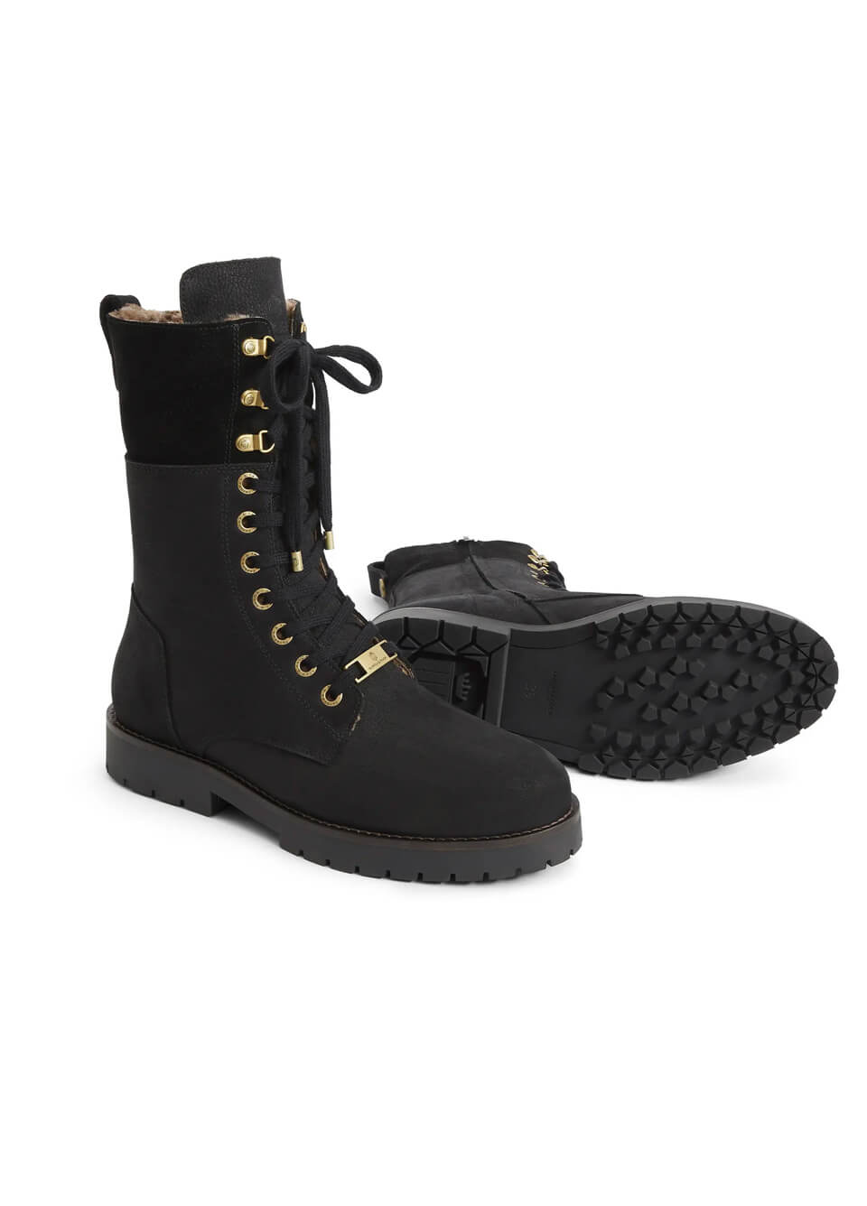 Fairfax & Favor Shearling Lined Anglesey Boot Stockist Exclusive - Black
