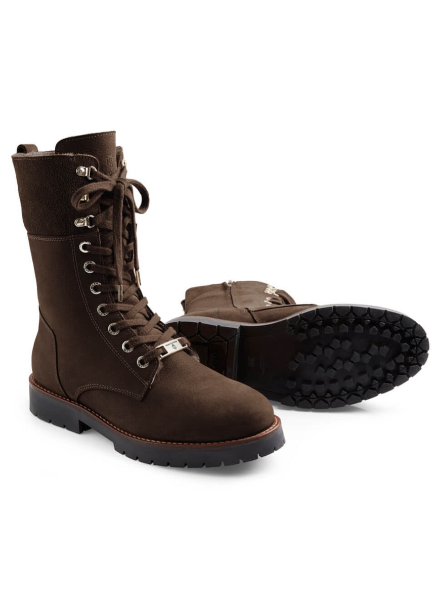 Fairfax & Favor Shearling Lined Anglesey - Chocolate