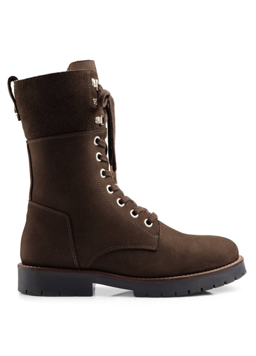Fairfax & Favor Shearling Lined Anglesey - Chocolate