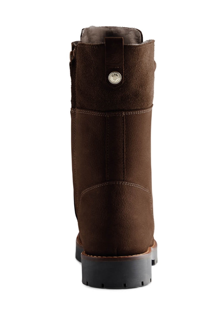 Fairfax & Favor Shearling Lined Anglesey - Chocolate