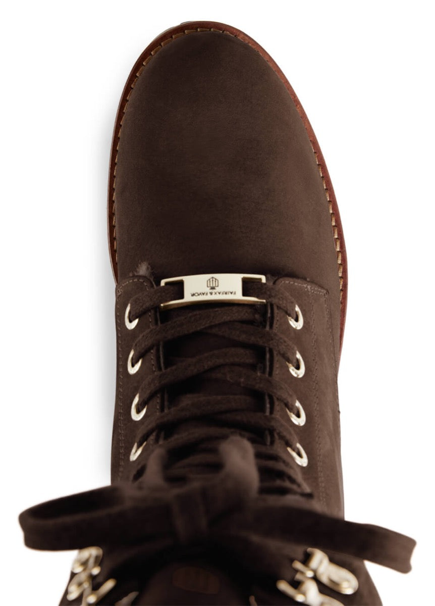Fairfax & Favor Shearling Lined Anglesey - Chocolate