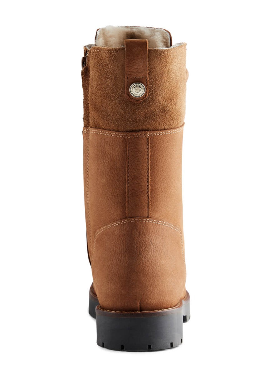 Fairfax & Favor Shearling Lined Anglesey Boot - Cognac