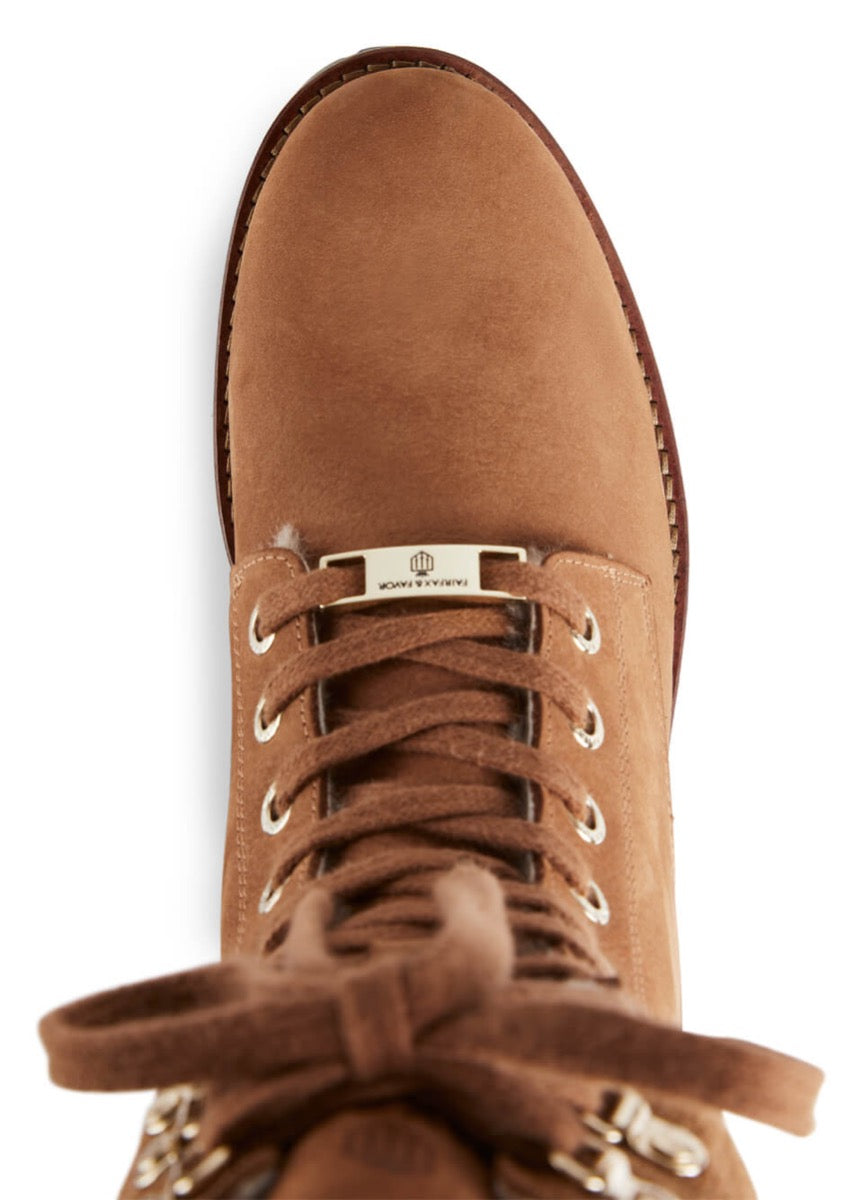 Fairfax & Favor Shearling Lined Anglesey Boot - Cognac