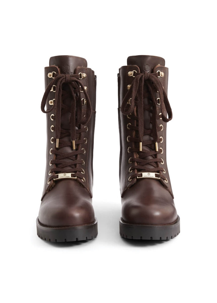 Fairfax & Favor Anglesey Leather Boot - Mahogany