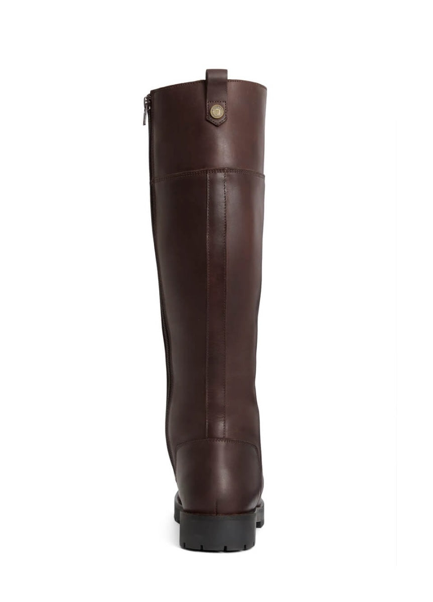Fairfax & Favor Knee High Anglesey Boot - Mahogany Leather