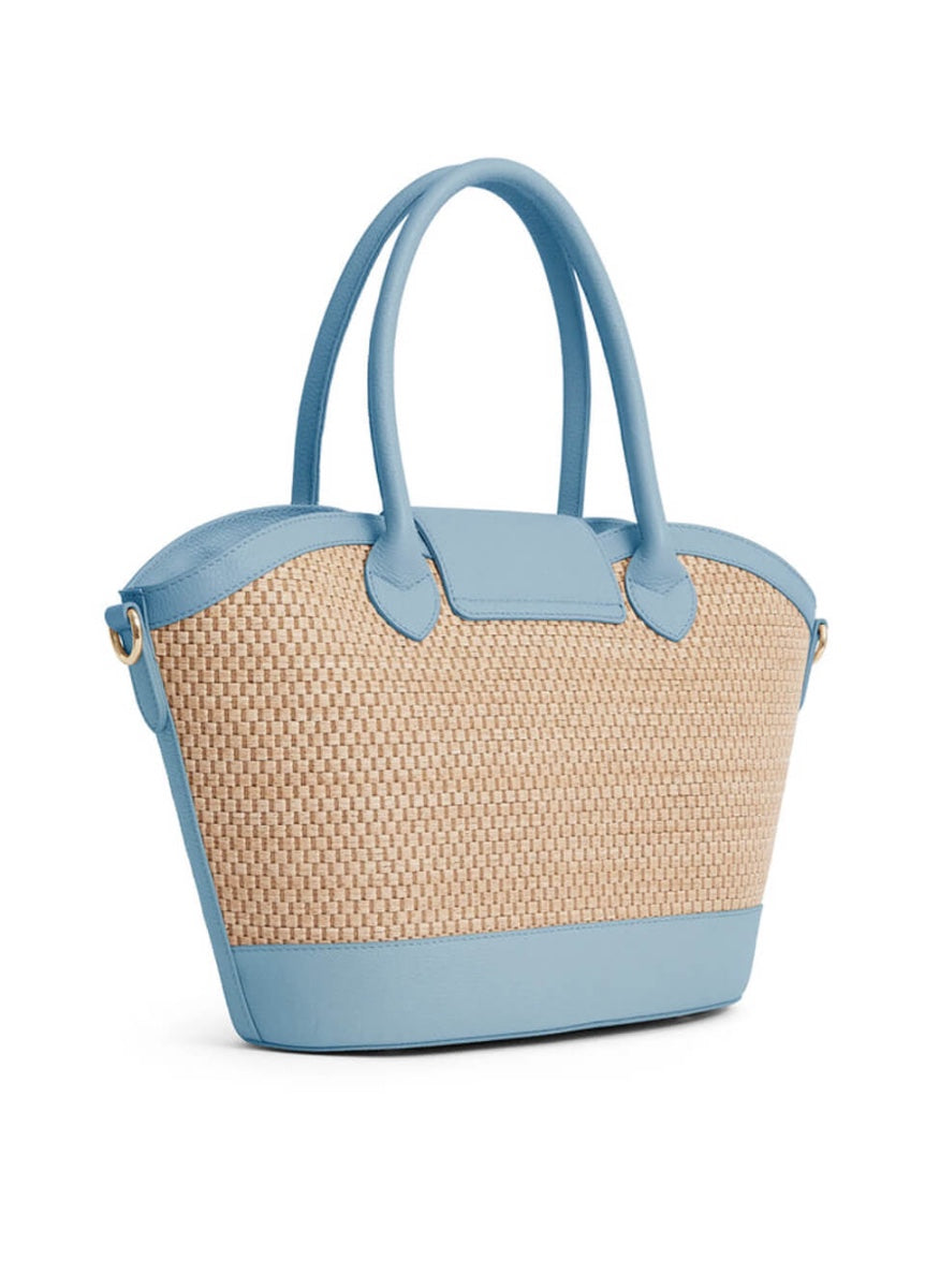 Fairfax & Favor Windsor Basket Bag - Sky Blue