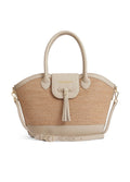 Fairfax & Favor Windsor Basket Bag - Stone Leather