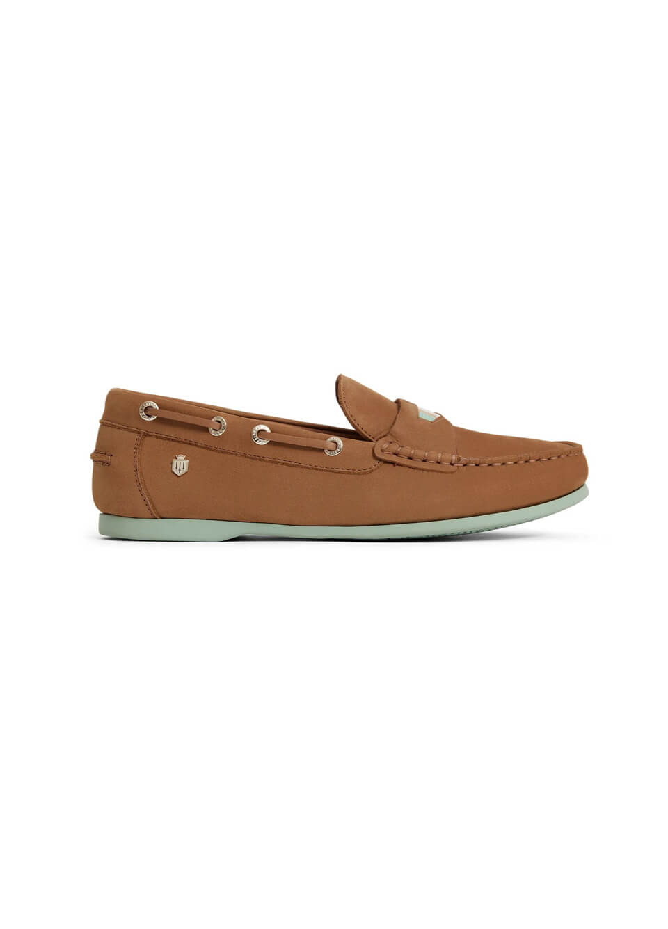 Fairfax & Favor Boston Deck Shoe - Tan/Mint