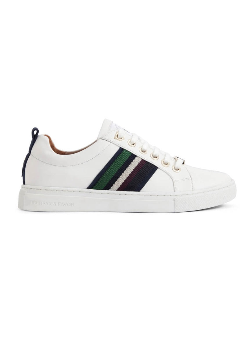 Fairfax & Favor Boston Trainer - White Leather