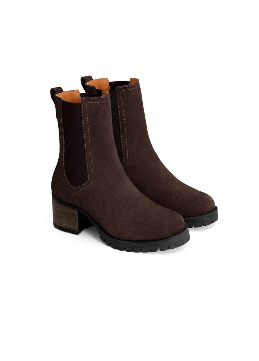Farifax & Favor Heeled Boudica Boot - Chocolate