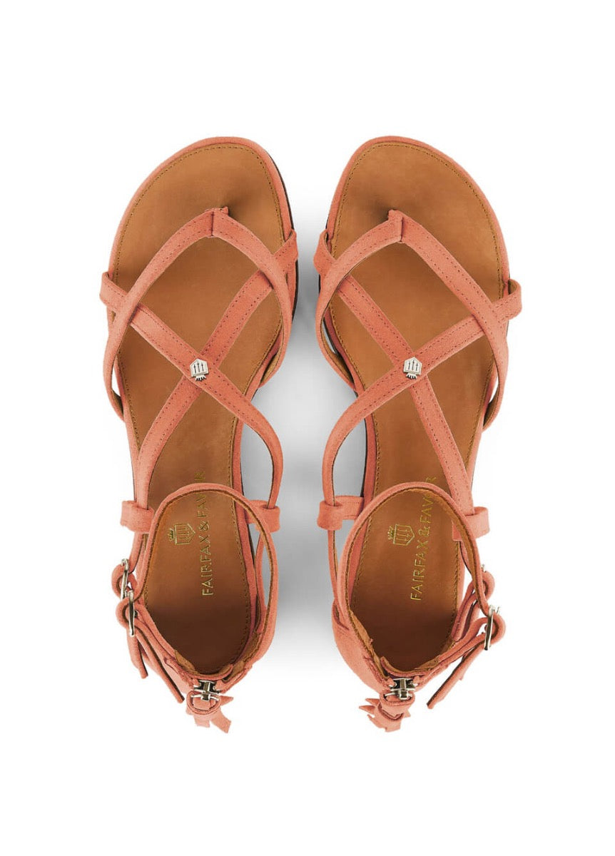 Fairfax & Favor Brancaster Sandal - Melon