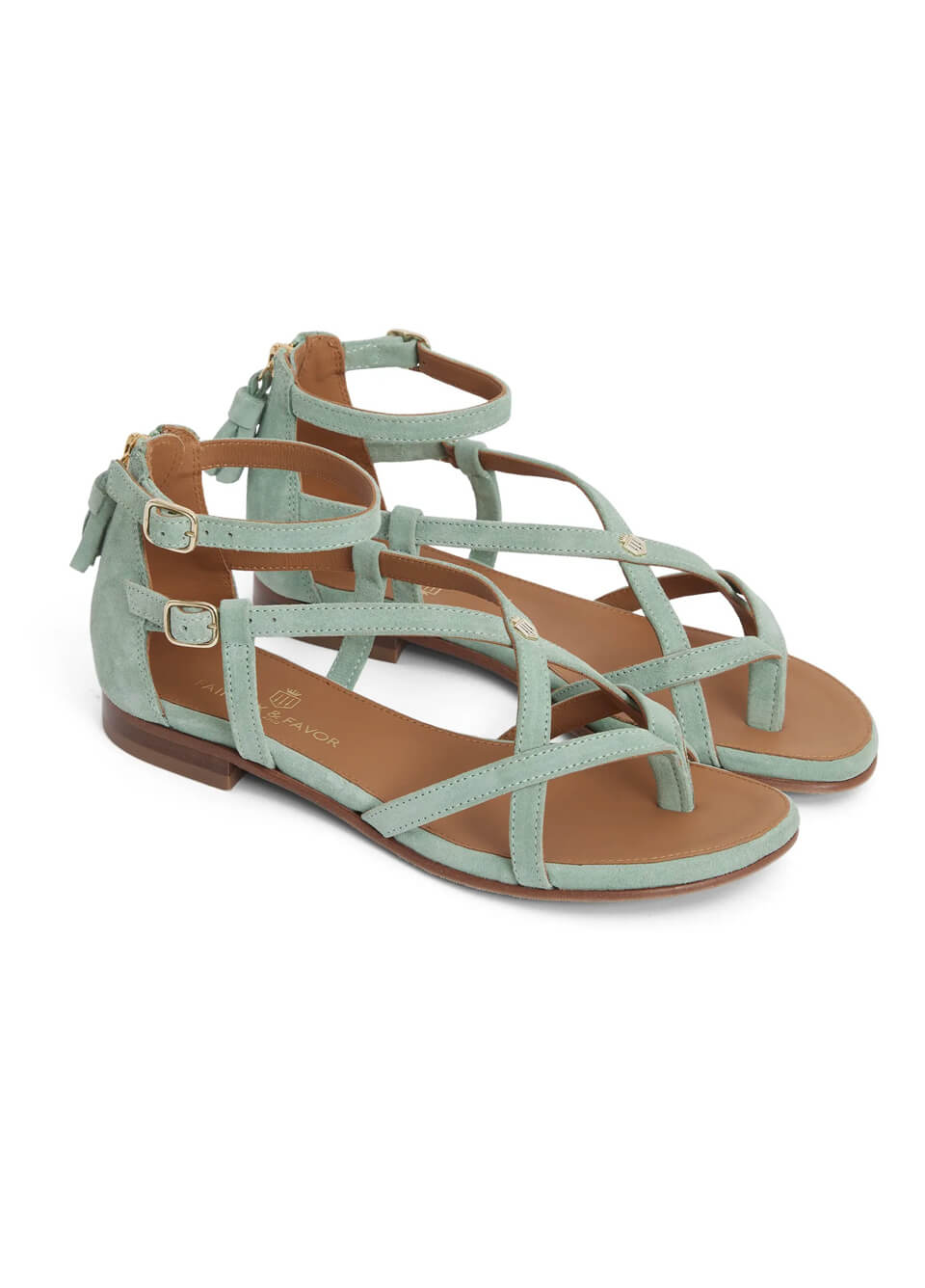 Fairfax & Favor Brancaster Sandal - Mint