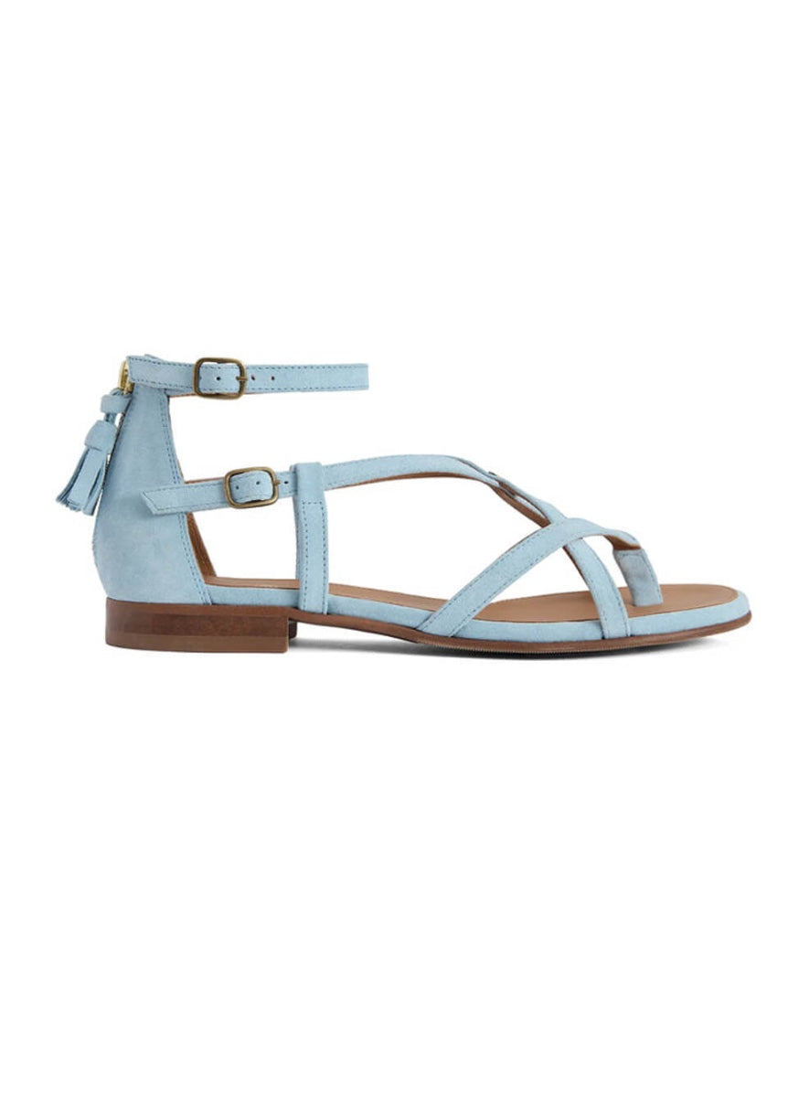 Fairfax & Favor Brancaster Sandal - Sky Blue