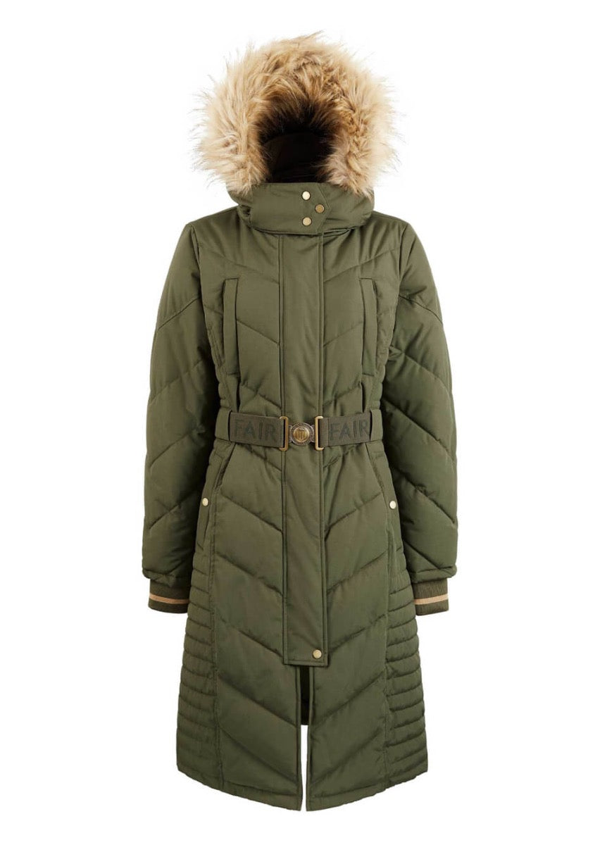 Fairfax & Favor Charlotte Longline Coat - Khaki