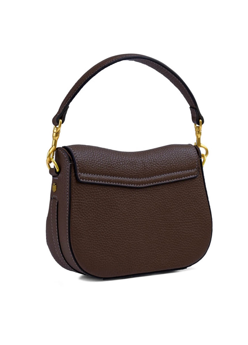 Fairfax & Favor Connie Handbag - Mahogany Leather