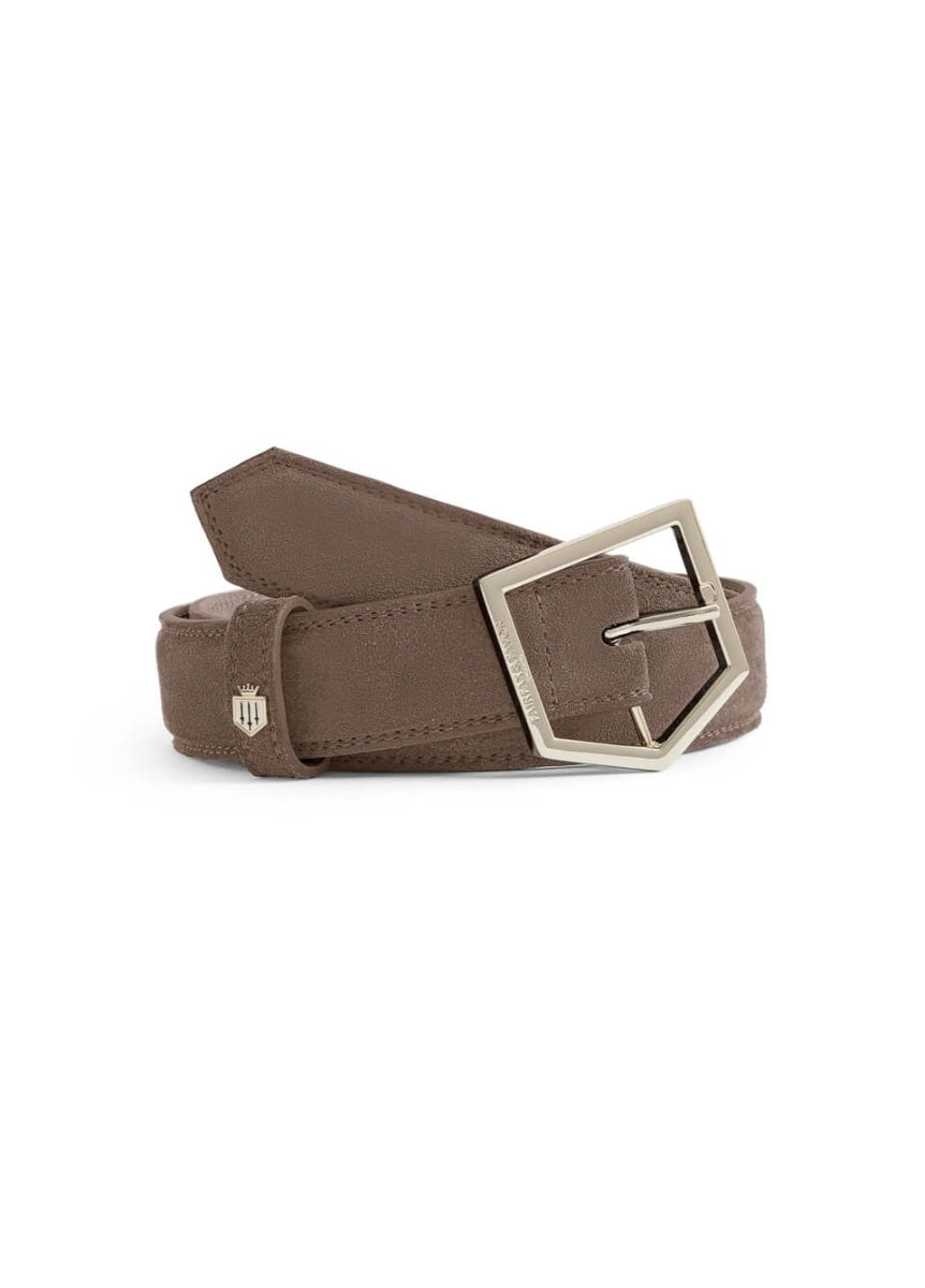 Fairfax & Favor Felbrigg Suede Belt - Fog