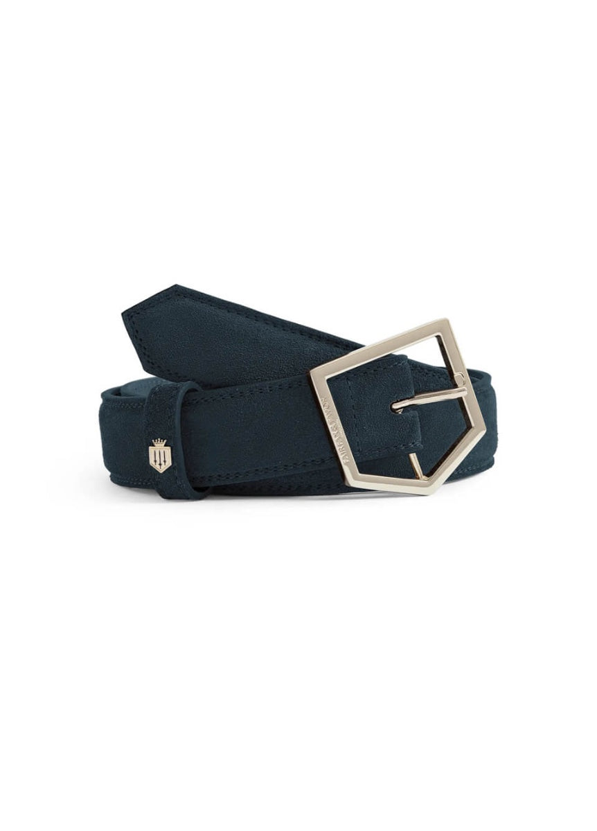 Fairfax & Favor Felbrigg Suede Belt - Teal