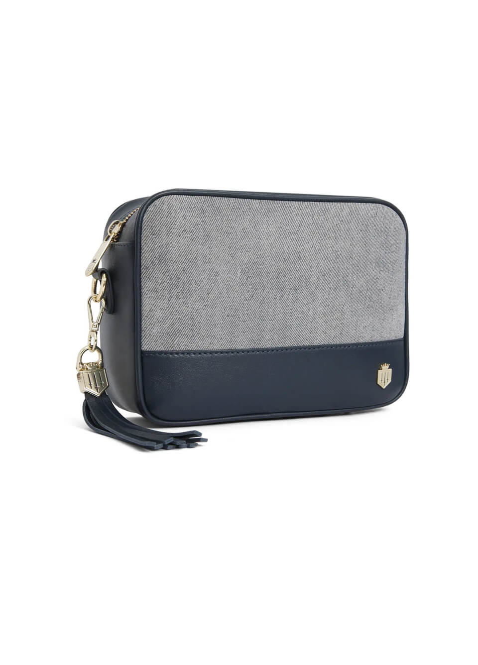 Fairfax & Favor Finsbury Crossbody Bag - Denim Suede
