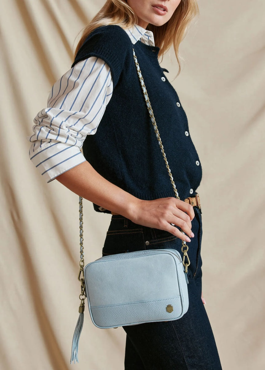 Fairfax & Favor Finsbury Crossbody Bag - Sky Blue