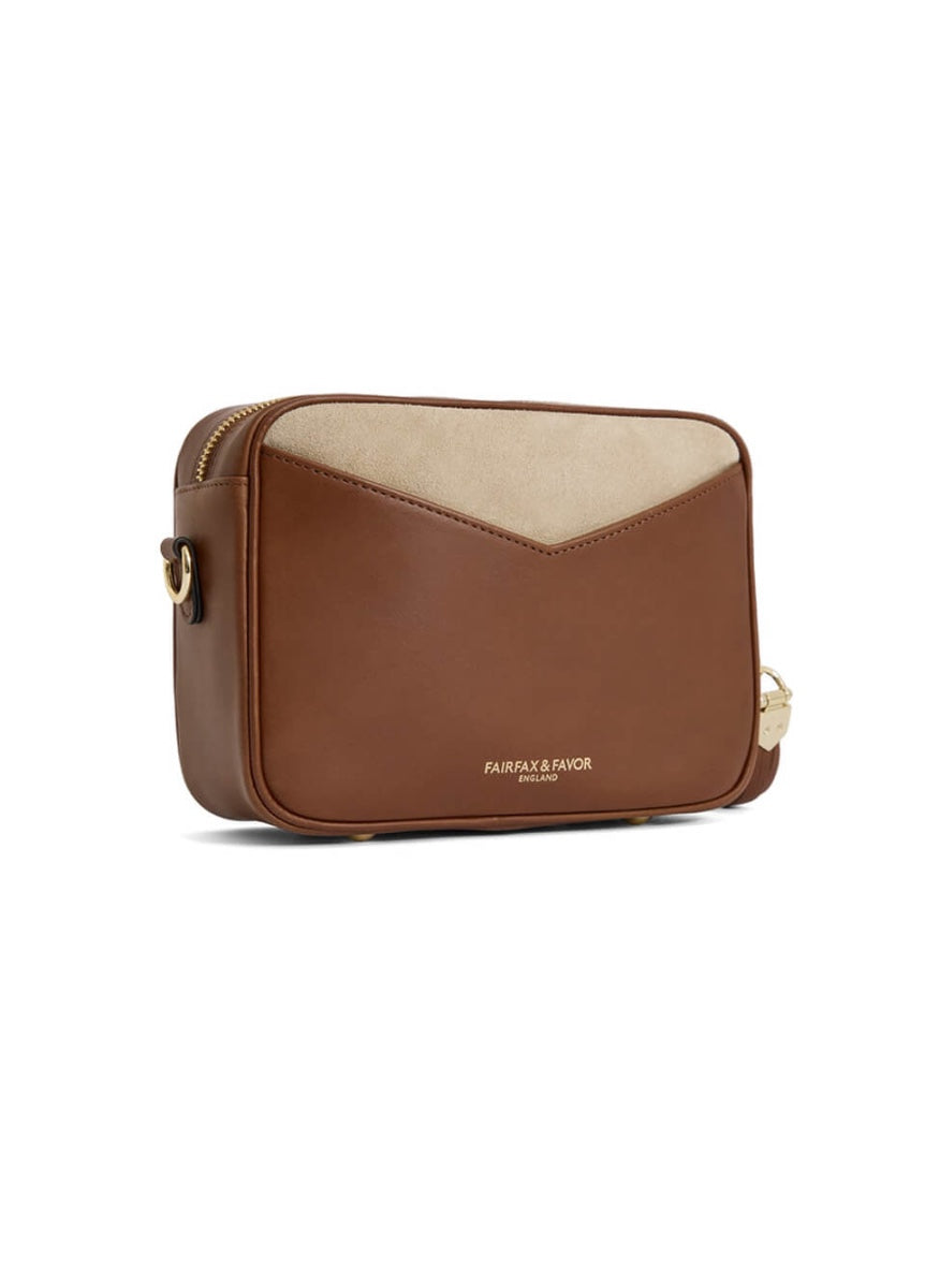 Fairfax & Favor Finsbury Crossbody Bag - Tan/Stone