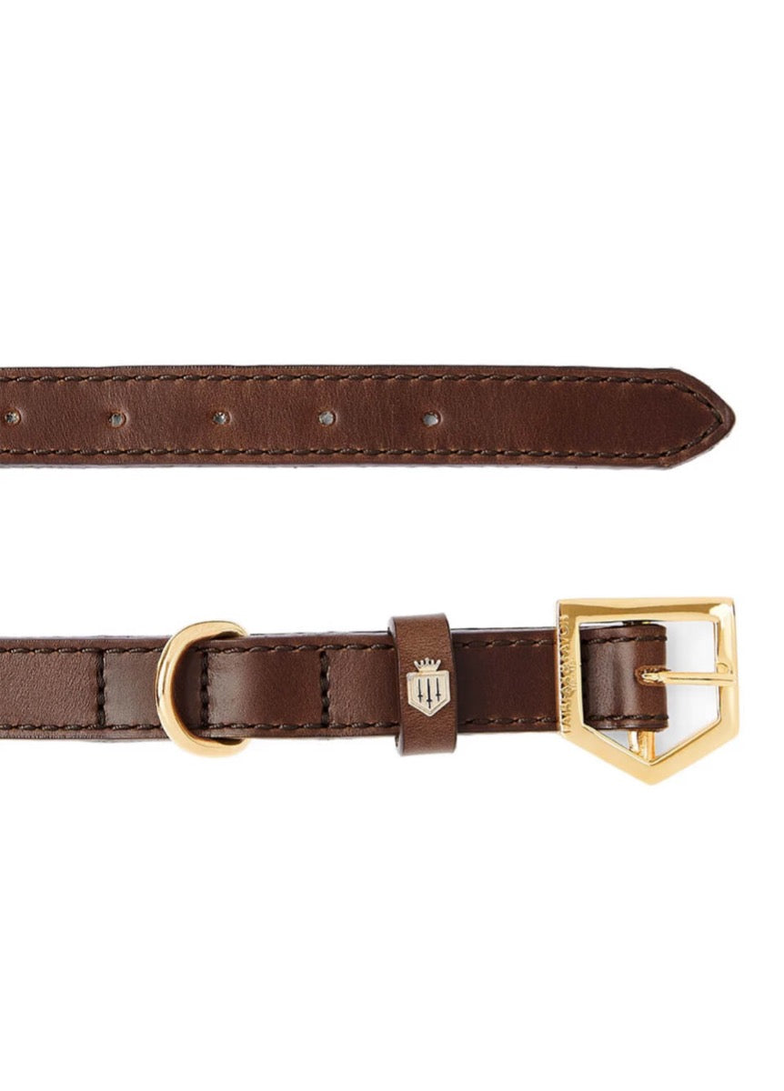 Fairfax & Favor Fitzroy Dog Collar - Mahogany