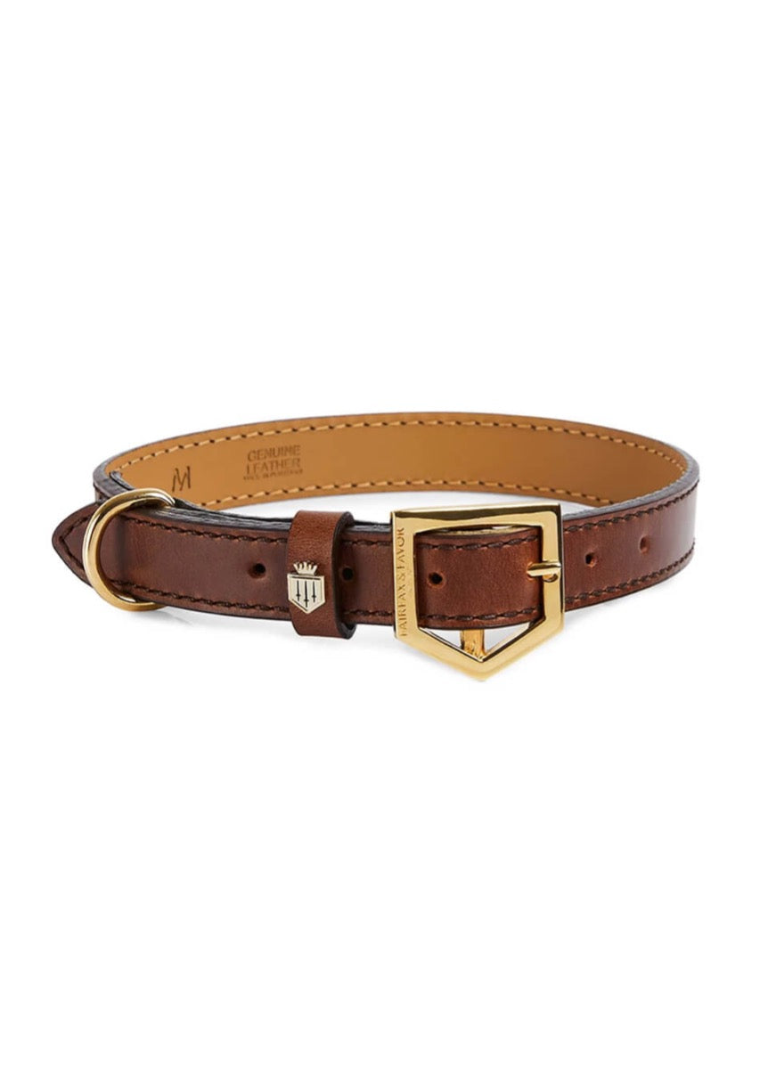 Fairfax & Favor Fitzroy Dog Collar - Tan