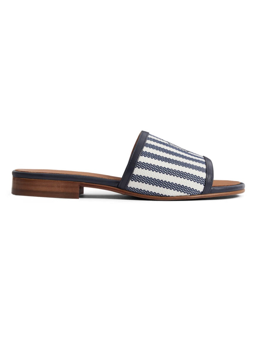 Fairfax & Favor Heacham Sandal - Navy Stripe