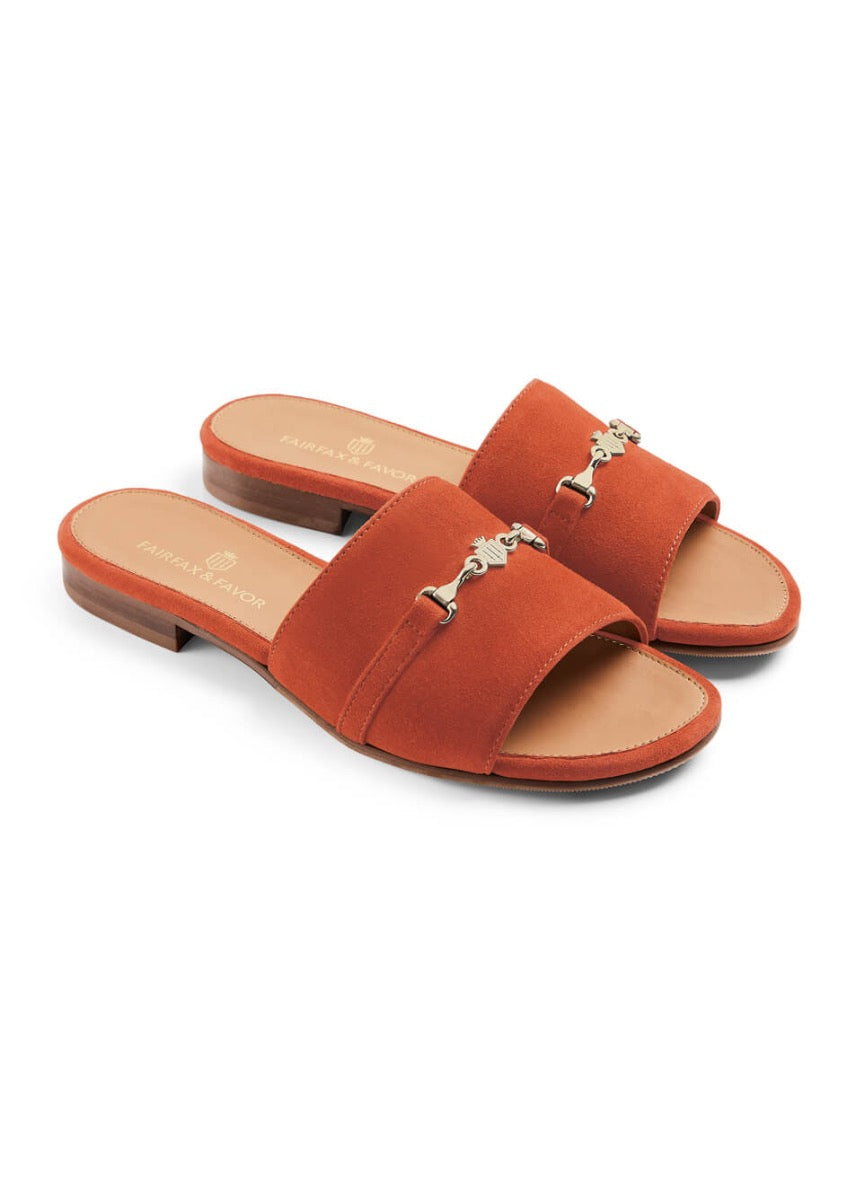 Fairfax & Favor Heacham Sandal - Sunset Orange