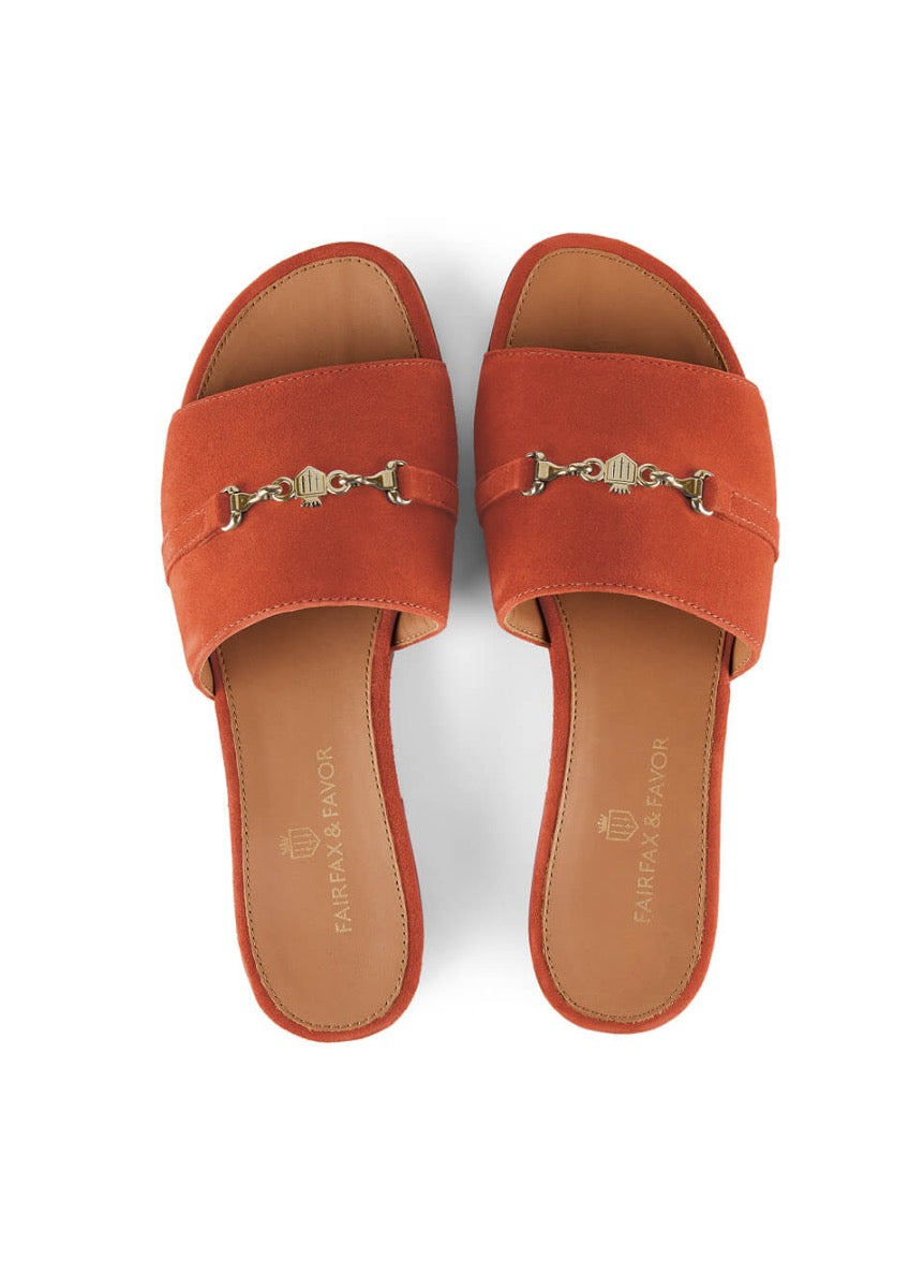 Fairfax & Favor Heacham Sandal - Sunset Orange
