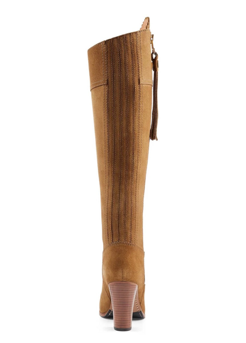 Fairfax & Favor High Heeled Regina Suede Boot - Tan