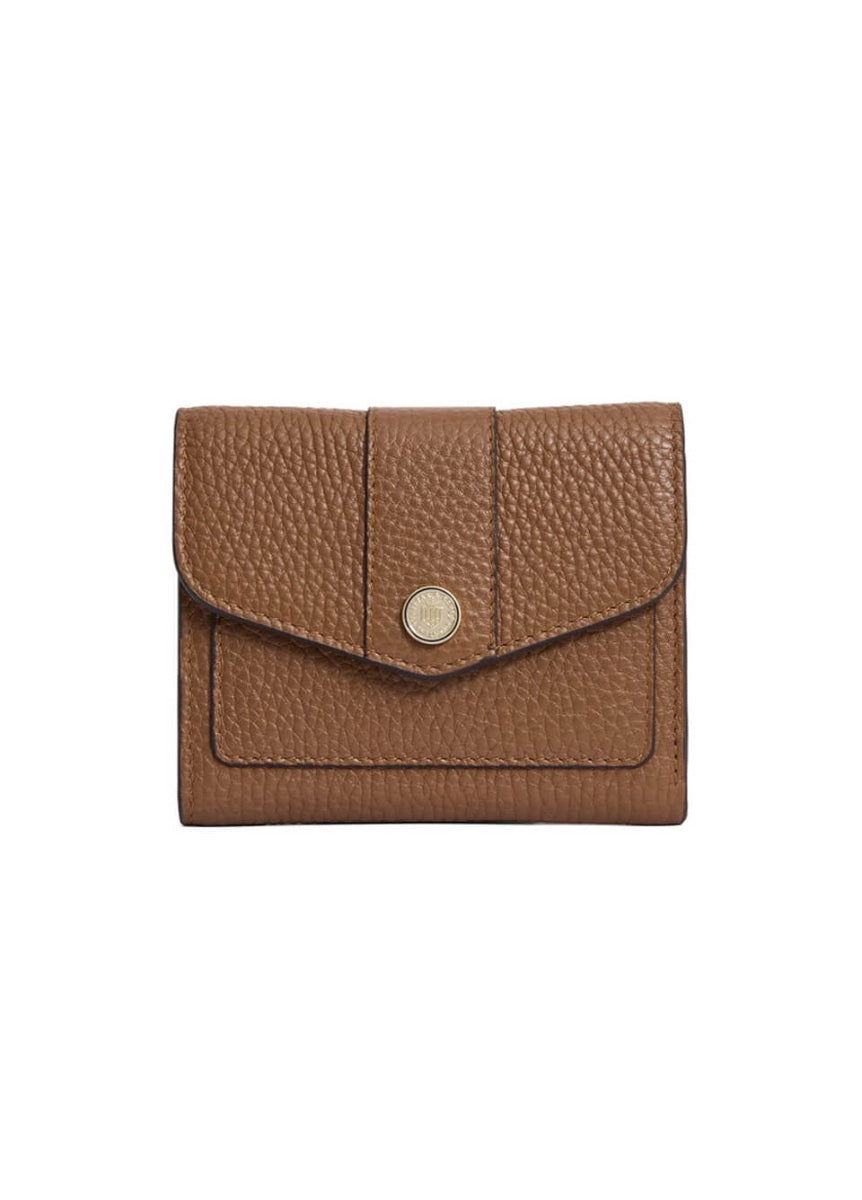 Fairfax & Favor Langford Button Purse - Tan Leather