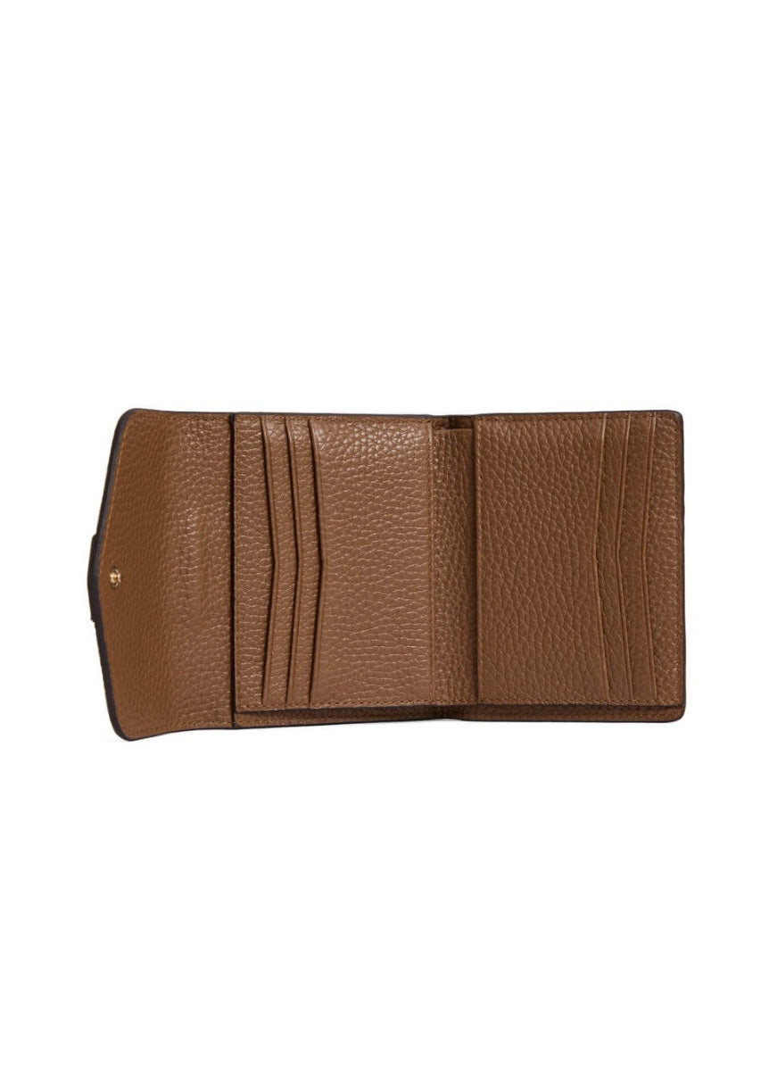 Fairfax & Favor Langford Button Purse - Tan Leather