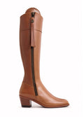 Fairfax & Favor Leather Heeled Regina Boots - Tan