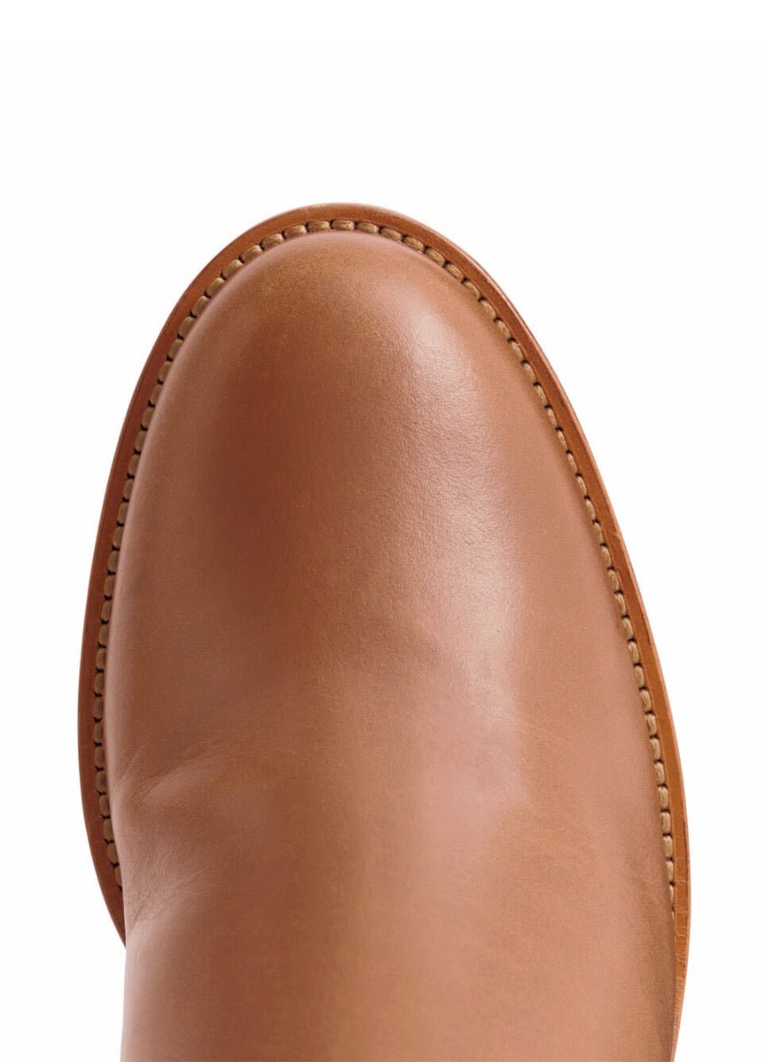 Fairfax & Favor Leather Heeled Regina Boots - Tan