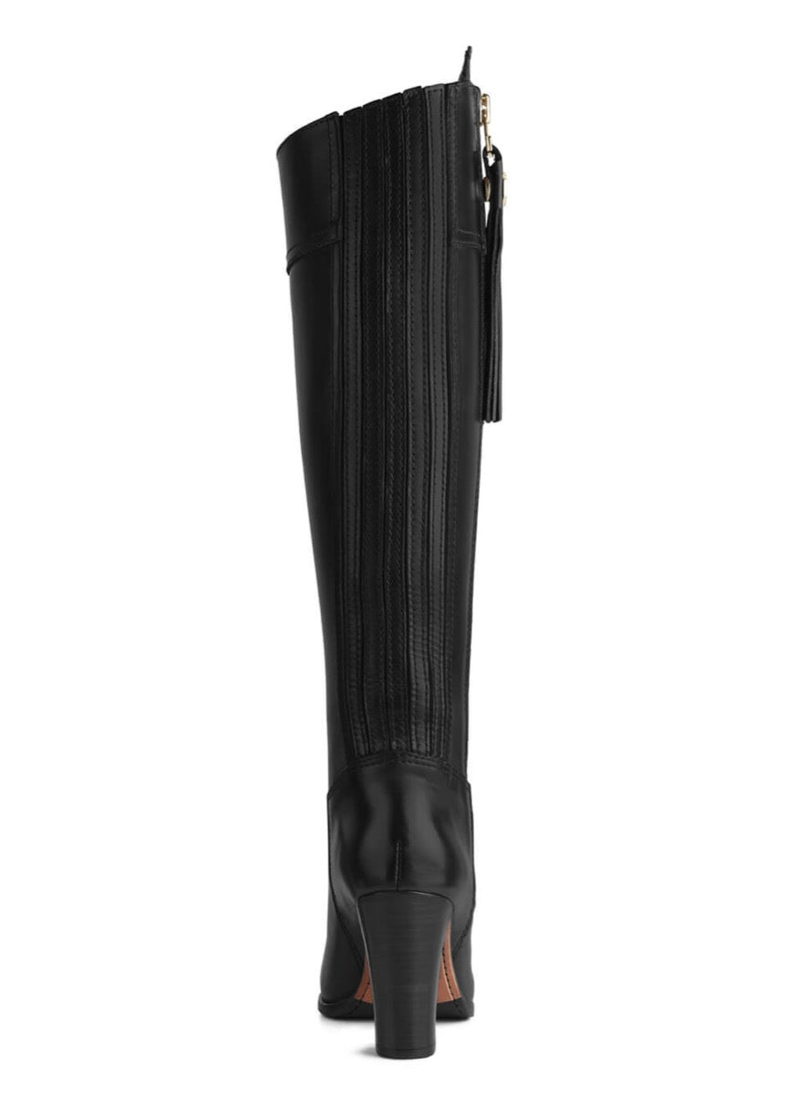 Fairfax & Favor High Heeled Regina Leather Boot - Black