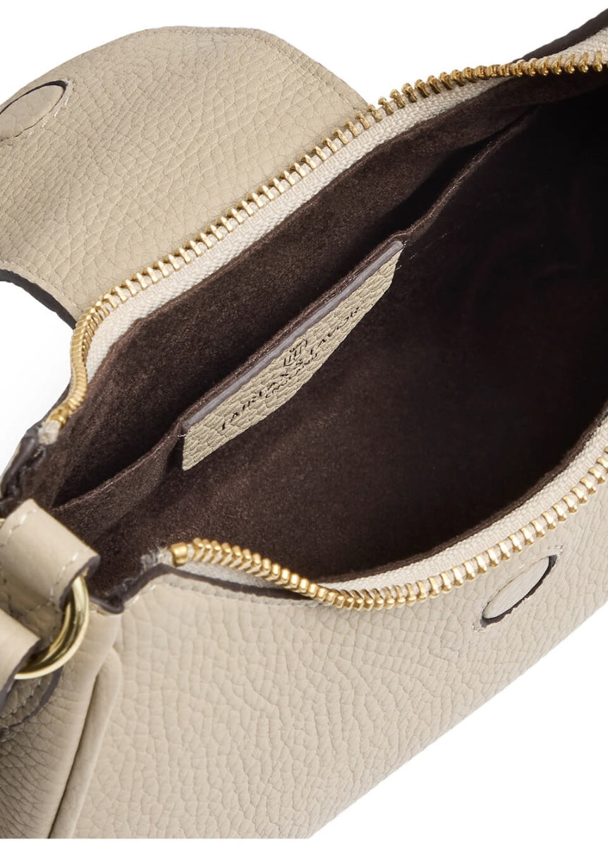 Fairfax & Favor Micro Windsor Crossbody Bag - Stone Leather