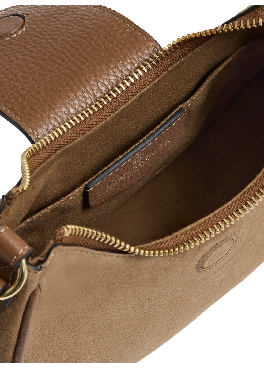 Fairfax & Favor Micro Windsor Crossbody Bag - Tan