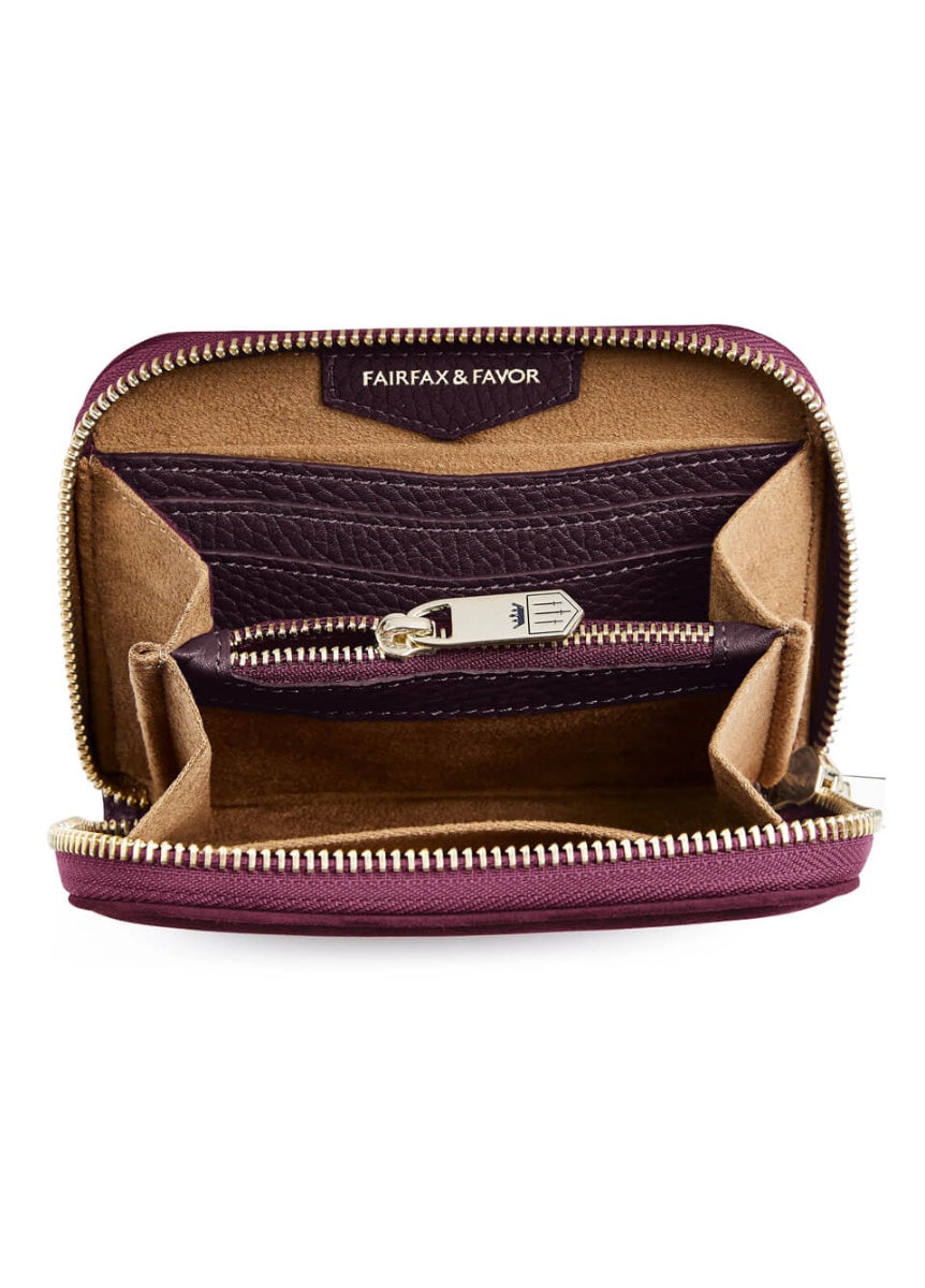 Fairfax & Favor Mini Salisbury Purse - Elderberry