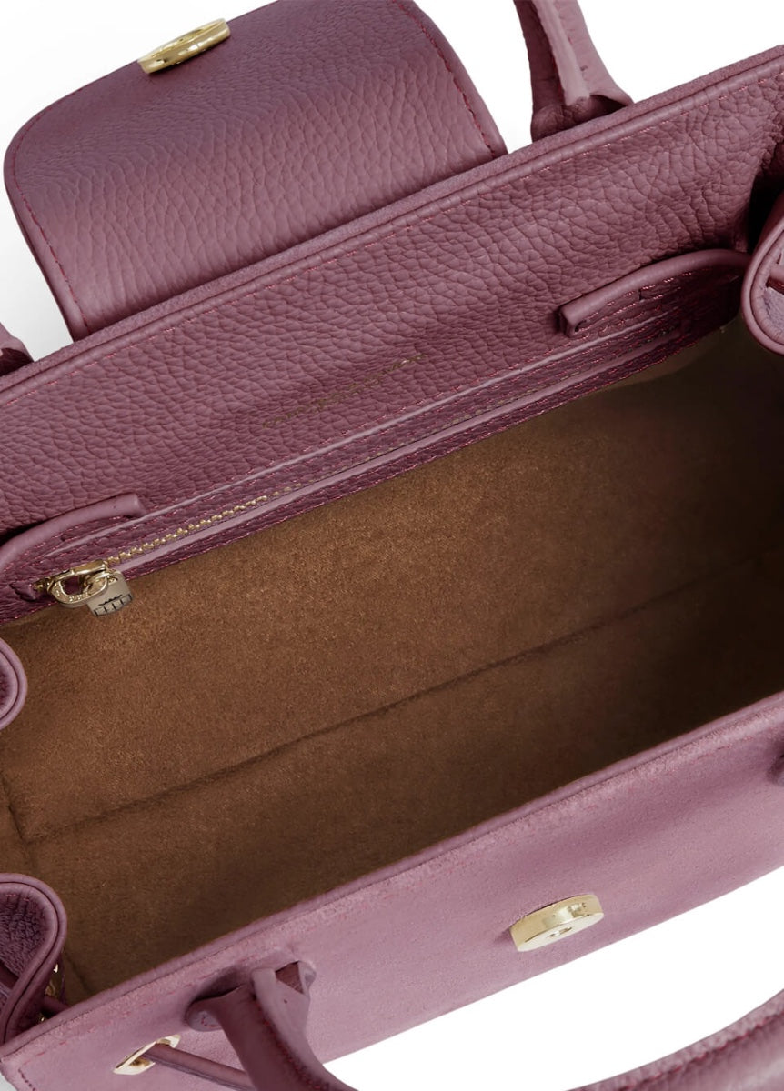 Fairfax & Favor Mini Windsor Handbag - Heather Suede