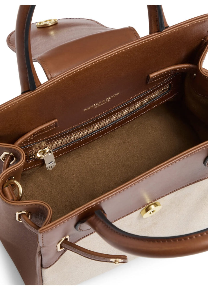 Fairfax & Favor Mini Windsor Handbag - Tan/Stone