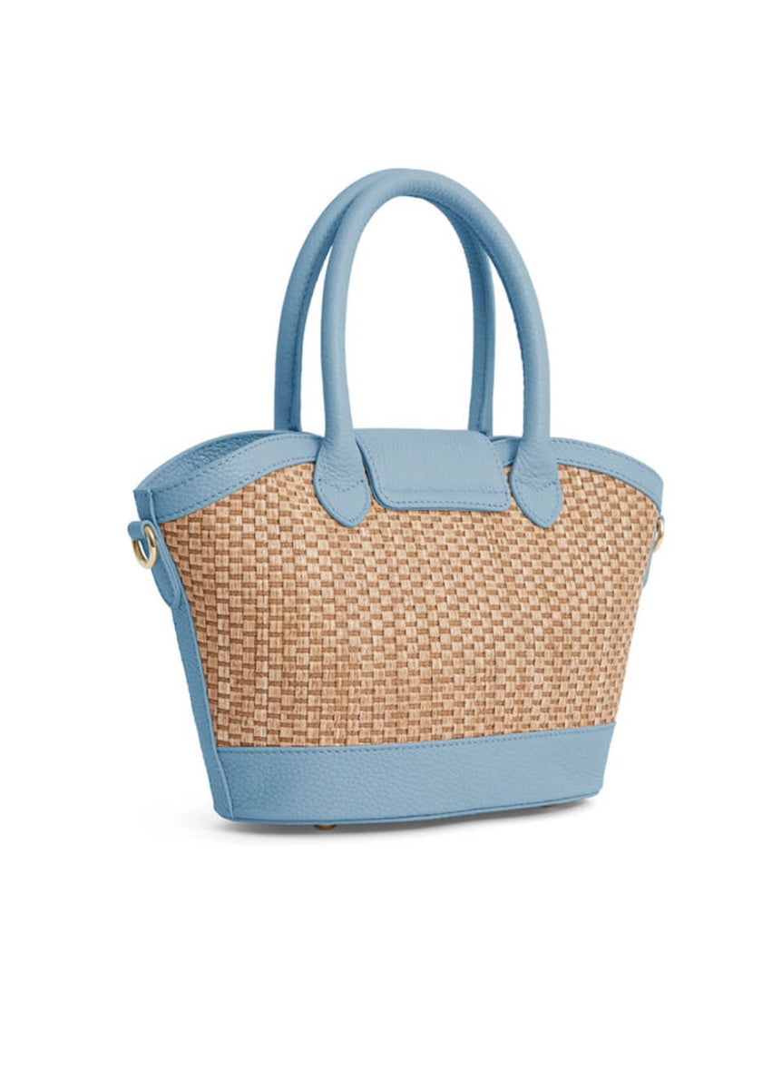 Fairfax & Favor Mini Windsor Basket Bag - Sky Blue
